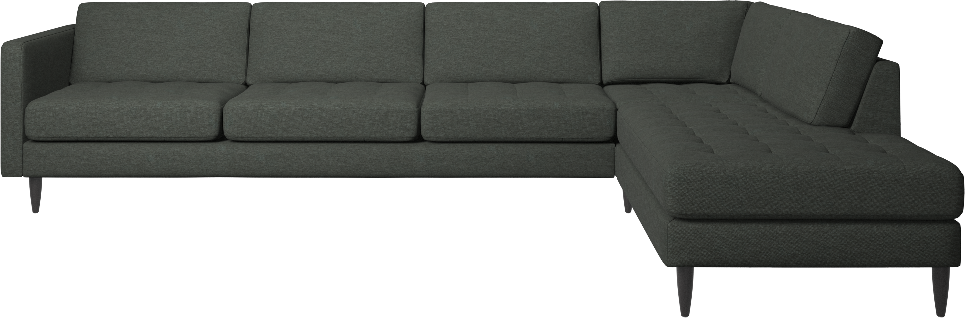 Osaka corner sofa with lounging unit, tufted seat | BoConcept Osaka corner sofa with lounging unit, tufted seat | BoConcept